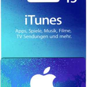 15€ Eur iTunes DE Gift Card - 15 Euro APPLE Gutschein Geschenkkarte iPhone iPad
