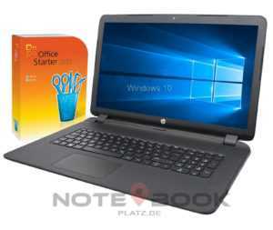 HP Notebook 17 Zoll ~ Intel Dual Core ~ 2x 2,6GHz~ 4GB ~ 1TB ~ Win10/Office 2010