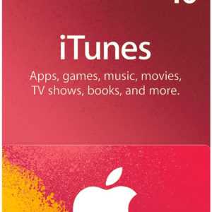 iTunes 10 US Dollar Prepaid Guthaben Karte - $10 USD Apple Store USA Gift Card