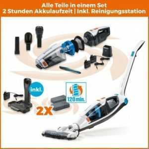 Genius Invictus M5 | 20 Teile | Akkustaubsauger inkl. Ladestation | 3in1 | NEU