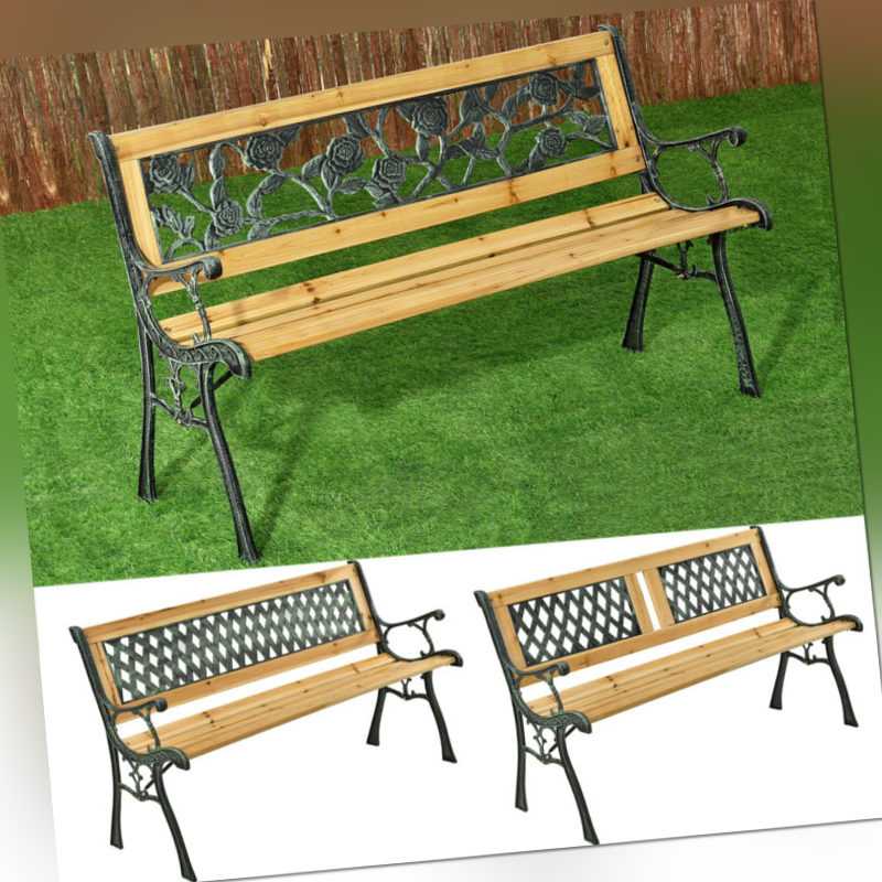Gartenbank Parkbank Gartenmobel 2 Sitzer Sitzbank Metall Holz Bank Artlife Forlife24 Com