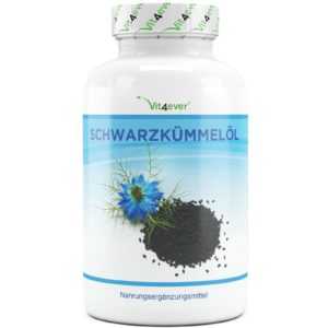 Schwarzkümmelöl 420 Kapseln - 1000mg Portion - kaltgepresst  ägyptisch Vitamin E