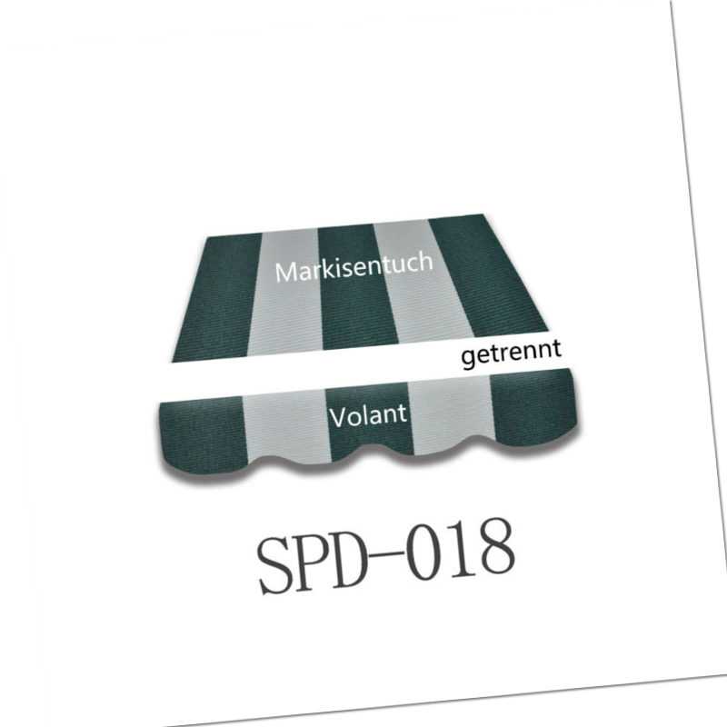 Markisenstoff Markisenbespannung Ersatzstoff mit Volant Gelenkarmmarkise B-Ware