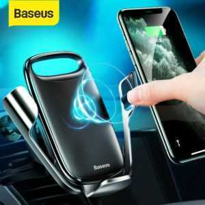 Baseus 15W Qi Wireless Charger Ladegerät Automatische Auto Handy Halterung KFZ