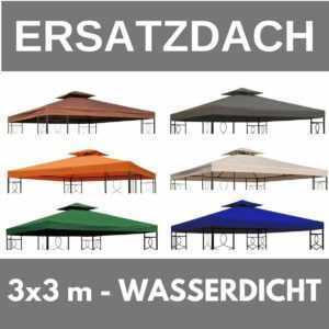 Ersatzdach Dach Wasserdicht für Pavillon 3x3 m Kaminabzug Partyzelt wasserfest