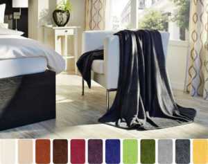 Fleecedecke Carol Tagesdecke für Wellness-Spa kochfest 150 x 200