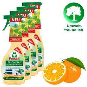 Frosch Bio-Spiritus Multiflächen-Reiniger Reinigungsmittel Putzmittel 4x 500ml