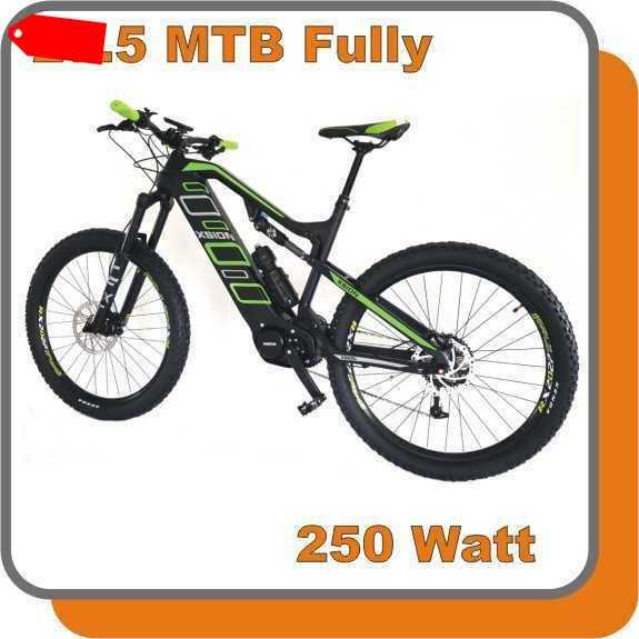 MTB Mountainbike Carbon Fully E-bike Phantom 250W Mittelmotor 36V 17,0ah Akku