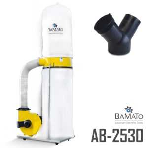 BAMATO Absauganlage AB-2530 mit Y-Adapter Späneabsaugung Absaugung 400V