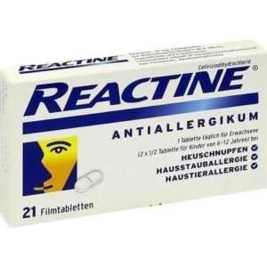 REACTINE Filmtabletten 21 St PZN 2152240