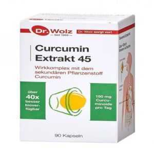 CURCUMIN Extrakt 45 Dr.Wolz Kapseln 90 St PZN 10793390