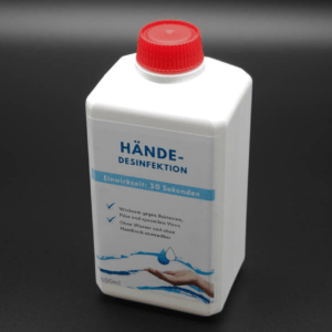 1x 1 Liter Hand Desinfektionsmittel Flasche mit Alkohol (99%) Glycerin (99,5%)