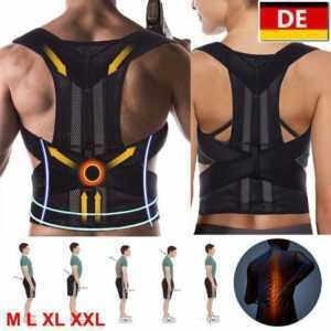 M~XXL Rückenbandage Rückenhalter Haltungskorrektur Geradehalter Stabilisator【DE】
