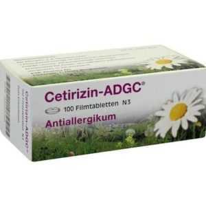 CETIRIZIN ADGC Filmtabletten 100 St PZN 2663704