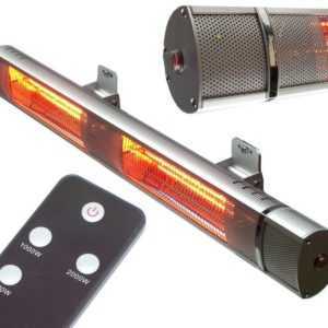 Heizstrahler 3000W Infrarotstrahler 56179 Wandstrahler Terrassenstrahler Funk