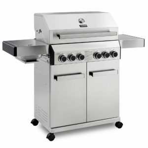TAINO Platinum 4+2 Gasgrill Edelstahl BBQ Sear Zone Backburner Griller Keramik