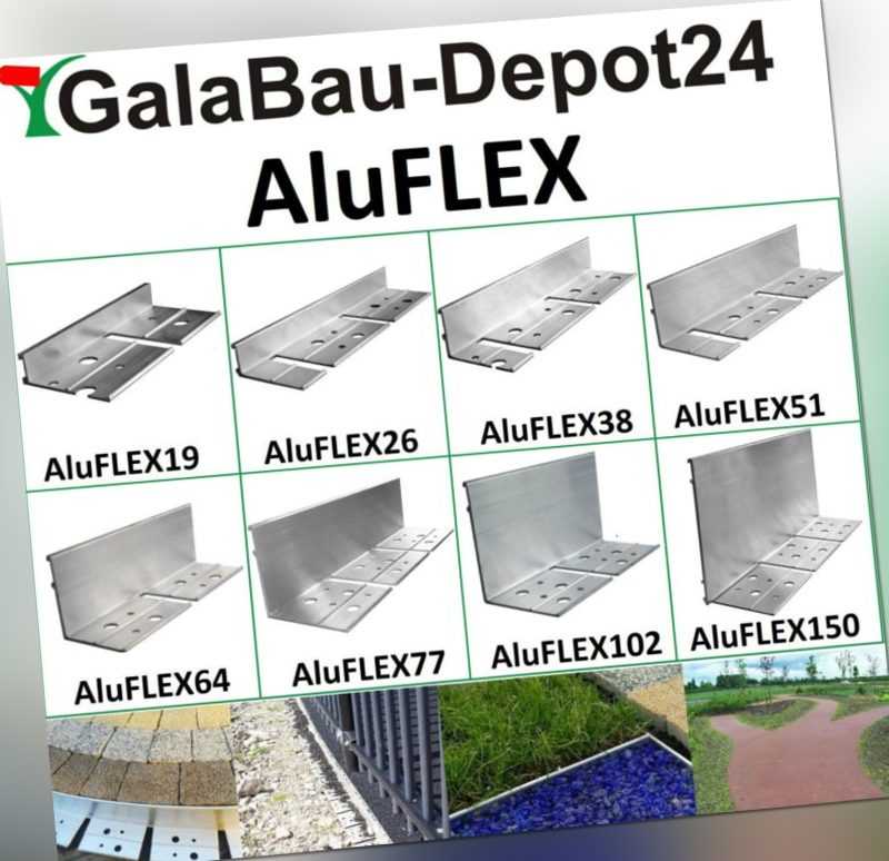 Höhe 7,8 cm Aluminium Pflasterkante Länge 200 cm Randprofil Randbefestigung 
