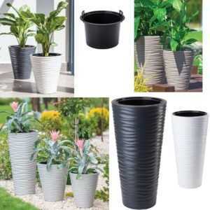 Blumenkübel Pflanzkübel Welle 3d Blumentopf Pflanzeinsatz 6 Größen 3 Farben TOP!