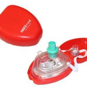 2 x  Taschenmaske  ROT CPR Pocket Mask Notfall-Beatmungsmaske Beatmungshilfe Box