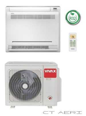 VIVAX Flur Truhengerät Split Truhe  Klimagerät   3,81 KW  Klimaanlage  R32 A++  ; EEK A++