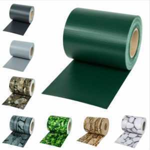 PVC Sichtschutz Streifen Zaunblende Folie Doppelstabmatten Zaun Rolle Zaunfolie