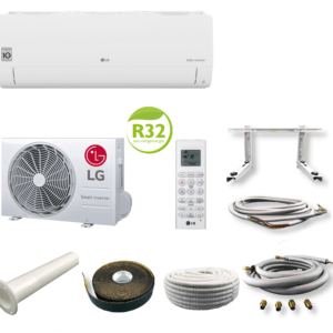 LG Standard Klimaanlage Inverter Set S09EQ 2,5 kW mit Quick Connect 3 Meter; EEK A