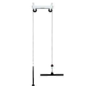 ScSPORTS® Kabelzug Latzug Seilzug Deckenbefestigung Latzugturm Kraftstation weiß