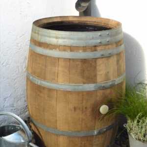 225 Liter Holzfass, Fass, Regentonne, Wasserfass, Weinfass, Regenfass aus Holz