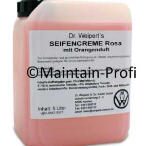 Dr. Weiperts Seifencreme Rosa mit Orangenduft Handseife Flüssig Seife 5 Liter