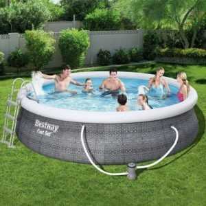 Bestway Fast Set XL Familien Pool Schwimmbecken Planschbecken Filterpumpe Leiter