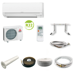 Mitsubishi Basic Klimaanlage Inverter MUZ-HR35VF MSZ-HR35VF 3,5 kW + Montageset; EEK A++