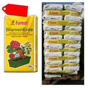 FOREST Blumenerde 25 Sack á 40 L = 1000 Liter NEU Pflanzerde Qualität aus Bayern