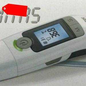 SANITAS SFT 77 Multifunktions Thermometer Fieberthermometer Ohr und Stirn 6 in 1