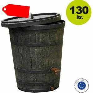 Regentonne Wassertonne Regenfass 130 Liter abnehmbarer Deckel mit Auslaufhahn