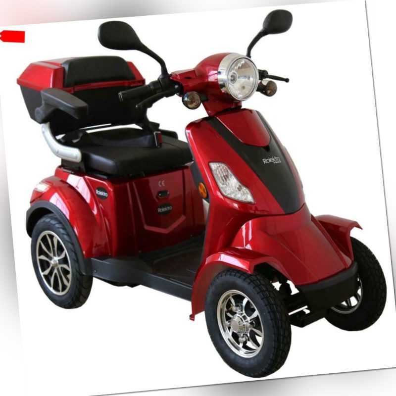 Rolektro E-Quad 25 Rot 1000W Seniorenmobil Elektroroller Elektromobil Rollstuhl