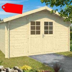 34 mm Gartenhaus AKTION ca. 400x300 cm Gerätehaus Blockhaus Holz Haus Holzhaus