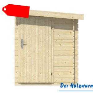 44 mm Blockhüttenanbau ca. 160x300 cm Gerätehaus Anbau Schuppen Holzanbau Holz