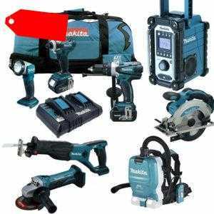 MAKITA DVC265 ZXU Akku-Staubsauger Rucksack LXT 18V Akku Werkzeug Combo kit