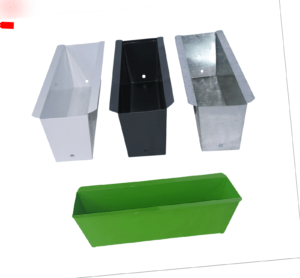Set Blumenkästen Pflanzkasten Balkonkasten Metall Einsatz für Europalette