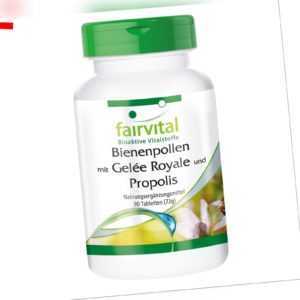 Bienenpollen mit Gelée Royale und Propolis - 90 Tabletten Extrakte | fairvital