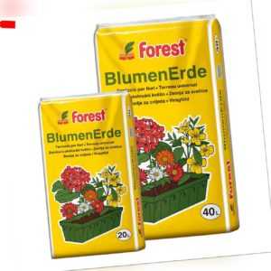 Blumenerde Forest 40+20 Liter = 60 L Universalerde Pflanzerde Erde Qualitätserde