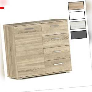 Kommode Sideboard Schrank in verschiedenen Farben Highboard 4 Schubladen