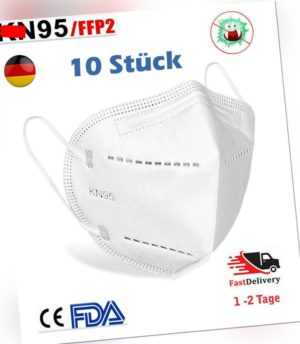 10 x Waschbar Atemschutz Maske FFP2 KN95 N95 Gesichtsmaske Mundschutz Express