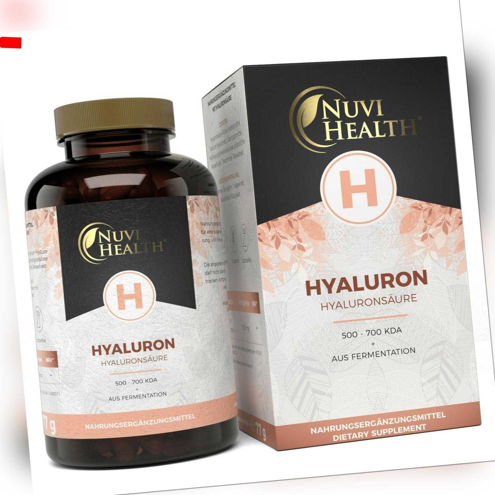 Hyaluronsäure 100 Kapseln (v) a 500 mg - 500-700 kDa Hyaluron Haut + Gelenke