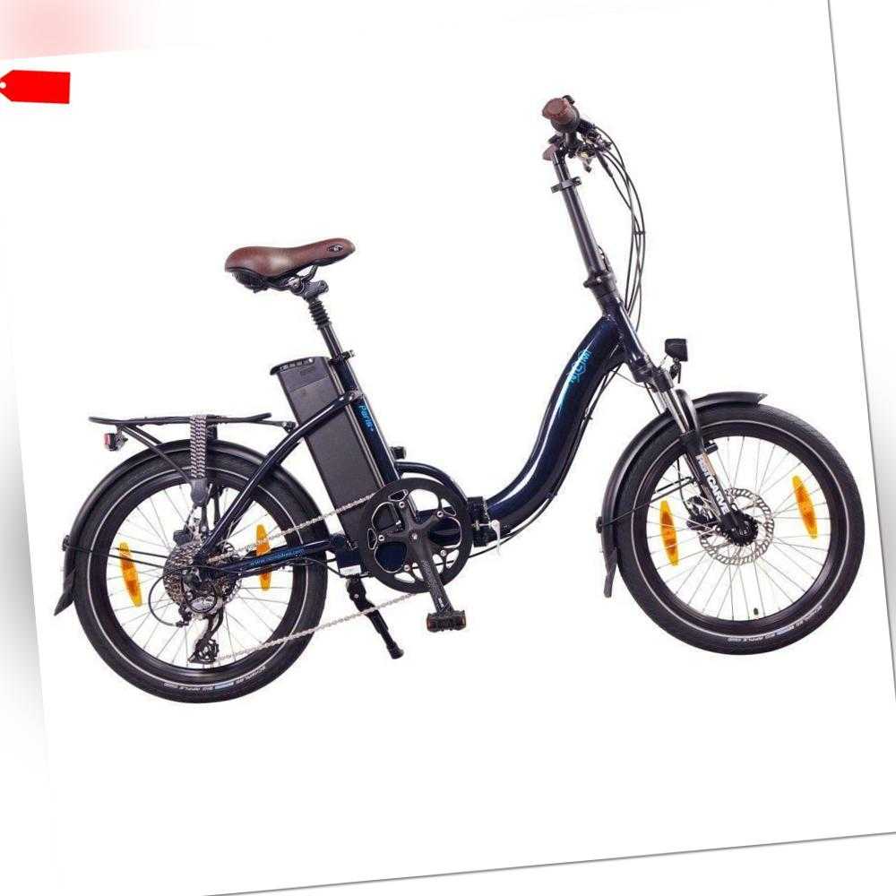 NCM Paris+ 20" E-Faltrad, E-Bike, Klapprad 36V 19Ah 684Wh dunkelblau