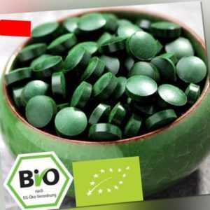 1Kg Bio Spirulina, 4000 Presslinge ohne Zusätze - 100% Bio mit Analyse