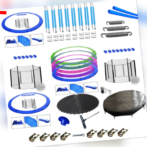 Trampolin Ersatzteile von 244 bis 460cm Randabdeckung Sicherheitsnetz