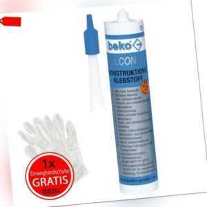 Allcon 10® Konstruktionsklebstoff 310 ml + 1 Paar Einweghandschuhe Gratis