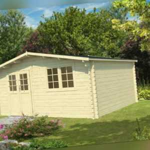 34 mm Gartenhaus 500x400 cm Gerätehaus Blockhaus Holz Holzhaus Holzhütte Neu