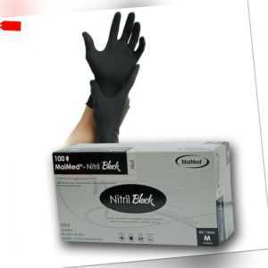 100 Stück MaiMed Nitril Black Nitrilhandschuhe Einweghandschuhe Größe L